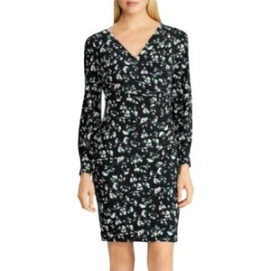 🌸New🌸 Ralph Lauren Long Sleeve V-neck Dress Sz 4 Stretch NWT